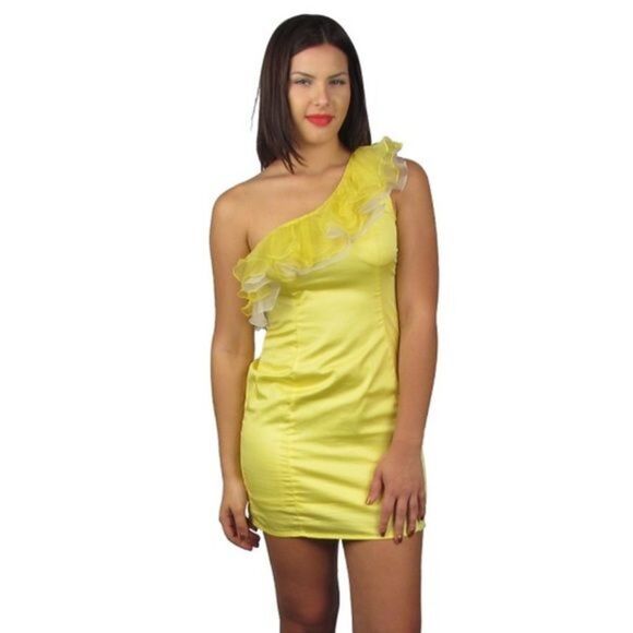 Off The Shoulder Dress W/ Ruffles - Picture 1 of 4